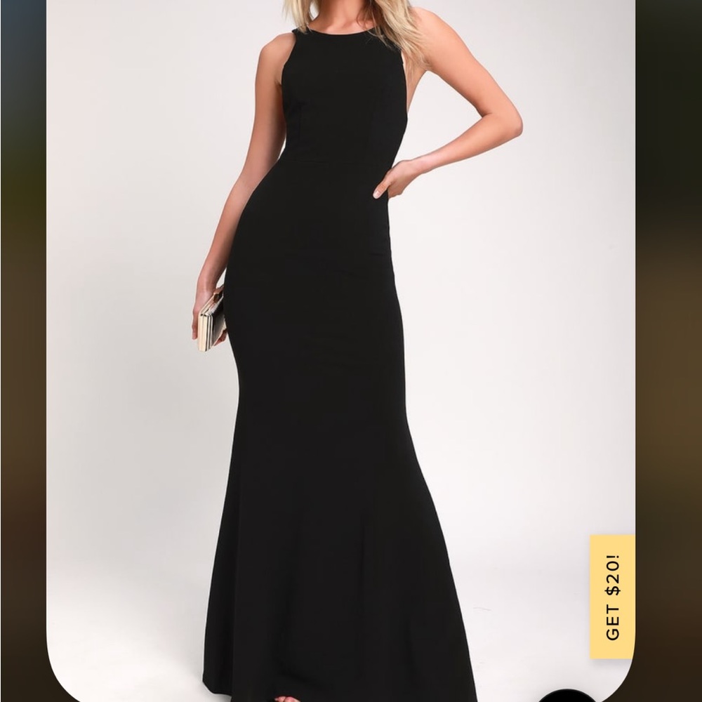 Dream about you black backless maxi dress